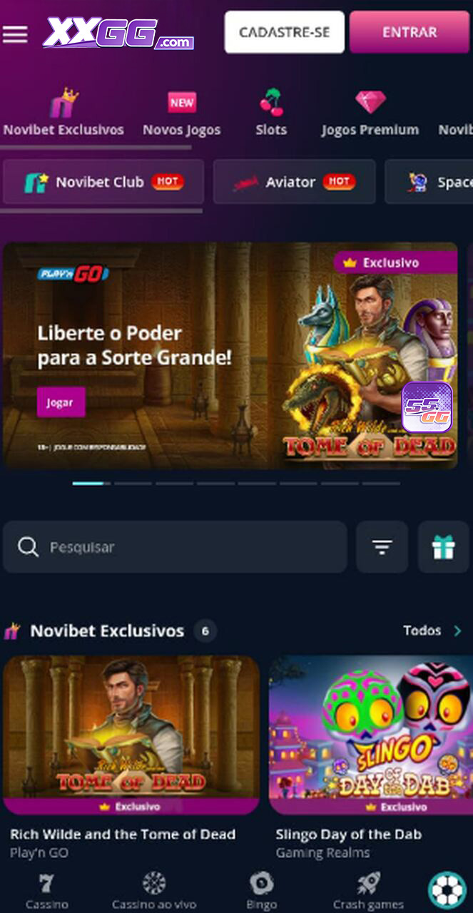 55gg.com - usar o prático aplicativo móvel